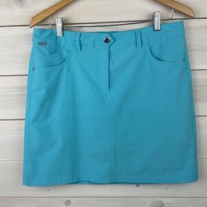 NIVO Golf Skort Turquoise Blue Skirt Womens Size 8
